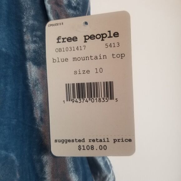 NWT FREE PEOPLE BEAUTIFUL VELOUR AND LACE SKIRT. SIZE 10. - Picture 6 of 15